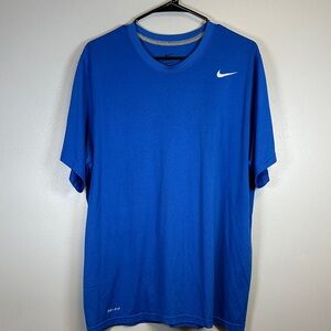 Nike Men's Short Sleeve Blue Tee Canton Ohio Marathon Size XL